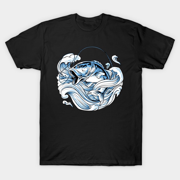 Fish In Water T-Shirt by Dojaja